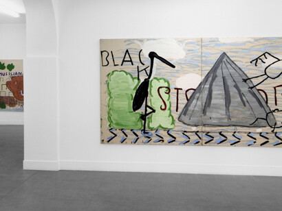 Yellow Sax, Exhibition view. Courtesy of Brand New Gallery