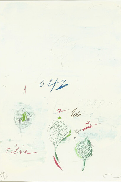 Cy Twombly. Courtesy of Galerie Bastian