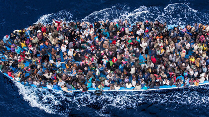 Immigrants in the Mediterranean Sea