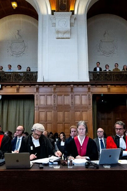 Alemania se defiende ante la CIJ, La Haya, Países Bajos