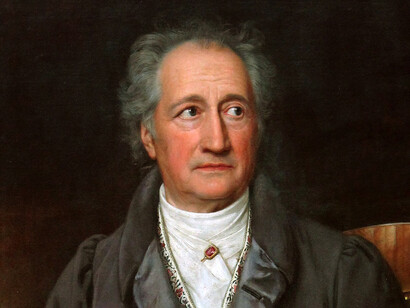 Karl Joseph Stieler; Retrato de Johann Wolfgang von Goethe, 1828 (detalle)