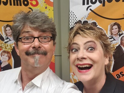 Leonardo Brizzi e Maria Cassi, in scena insieme, con una pausa, dagli anni Ottanta, foto di Leonardo Brizzi