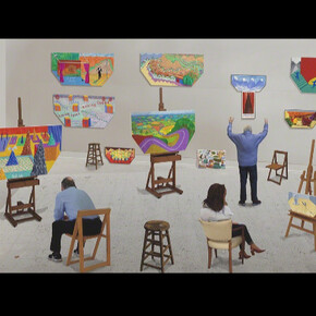 iPhone and iPad drawings. Courtesy of Annely Juda Fine Art