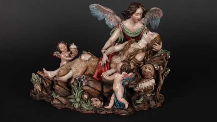 Luisa Roldán, Tod der Maria Magdalena, um 1689-96. Mit freundlicher genehmigung des Museums Städel