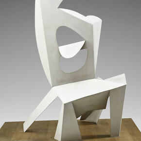 Pablo Picasso (Spanish, 1881–1973), Chair, Cannes, 1961, Painted sheet metal, 45 1/2 × 45 1/16 × 35 1/16 in, (115.5 × 114.5 × 89 cm), Musée national Picasso–Paris © 2015 Estate of Pablo Picasso/Artists Rights Society (ARS), New York