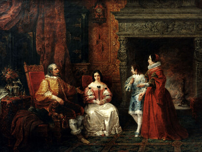 Francesco Gonin, Geltrude pronta a entrare in monastero, olio su tela, 1837, 48x62 cm, Milano, Accademia di Brera. Courtesy of Serrone della Villa Reale di Monza