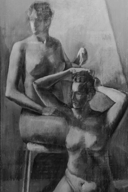 JohnHenry Tecklenburg, Variation on two poses (detail). Courtesy of Bowery Gallery