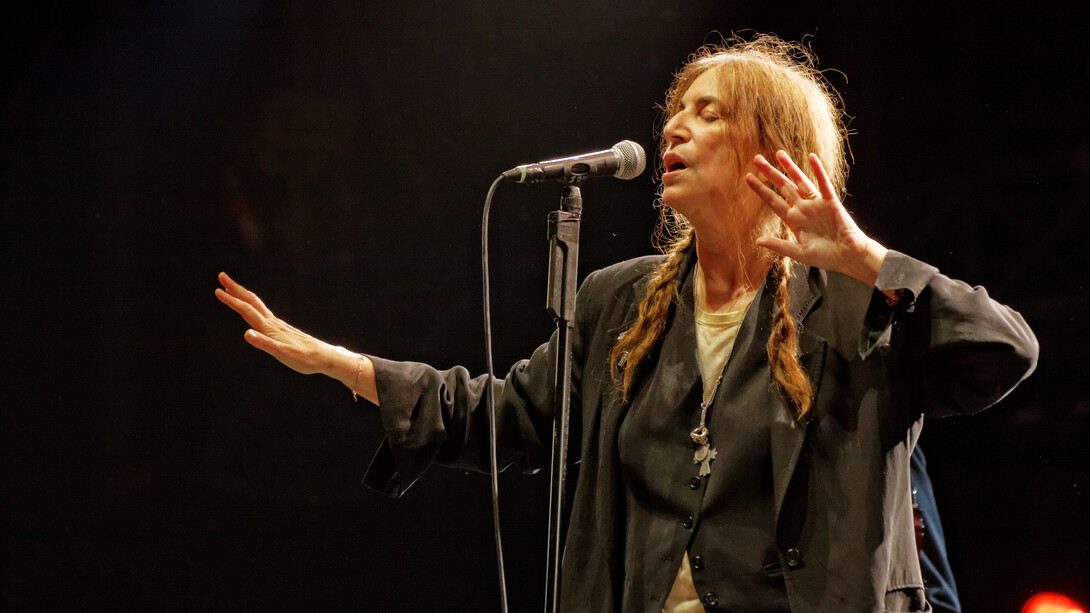 Patti Smith in concerto sul grande palco durante la Festa de l’Unità 2012