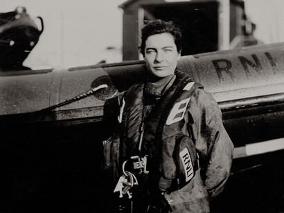 Jack Lowe, Leafy, West Mersea RNLI lifeboat station volunteer, 2015. Courtesy of National Maritime Museum