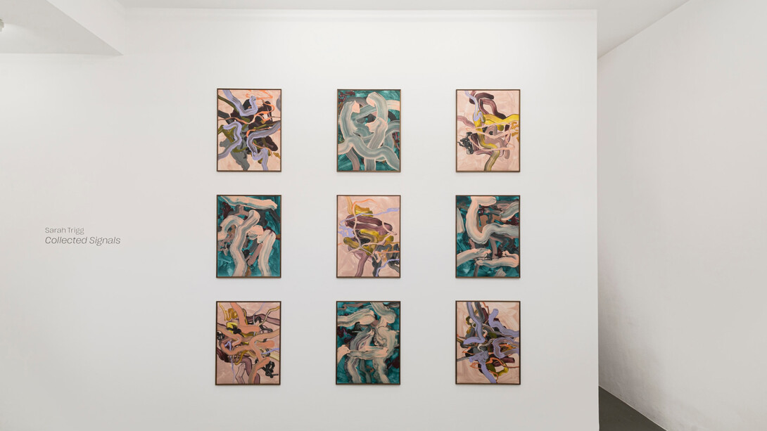 Sarah Trigg, Collected signals, exhibition view. Courtesy of Gaa Gallery