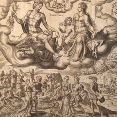 Harmen Jansz, Sanguinei (Sanguíneo), placa 1 de la serie de los cuatro temperamentos