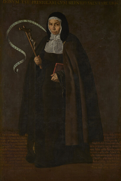 Diego Velázquez, Madre Jerónima de la Fuente January 1, 1620
Oil on canvas
162.5 x 105 cm (64 x 41.3 in.) Courtesy of Private Madrid Collection