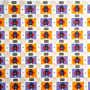 Continenti alla deriva, cm 120x80, tecnica mista su tela. Courtesy of Galleria d’arte Triphè