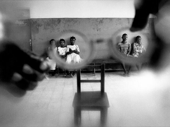Tim Hetherington, Untitled, 1999–2003,From the series Inner Light: Portraits of the Blind, Sierra Leone 1999-2003, Gelatin Silver Print 9.25” x 14” (23.5 x 35.6 cm)