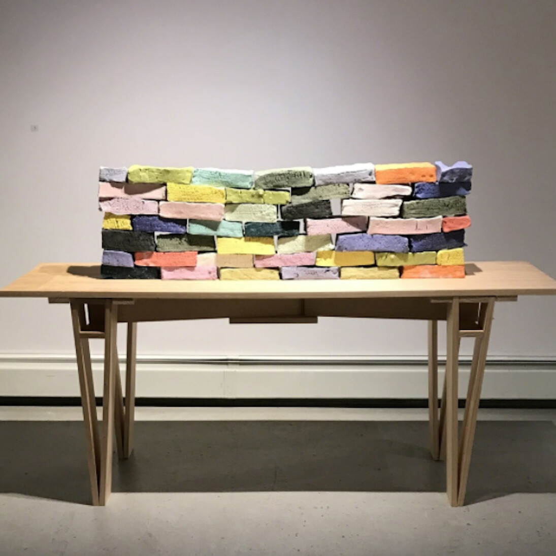 Adam Welch, Bone Brick, 2017. Courtesy of J. Cacciola Gallery