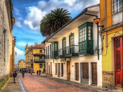 Bogotá, Colombia. Calles de La Candelaria