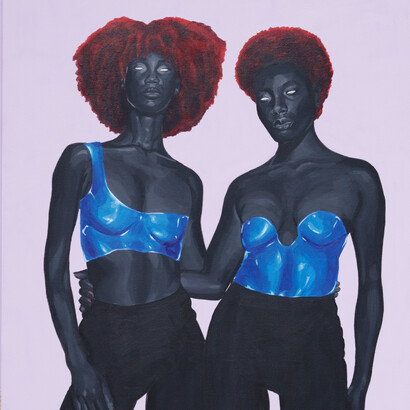 Linnet Rubaya, Second Nature, 2022 acrylic on canvas