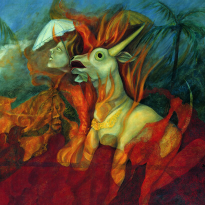 A. De Romanis, Elevation, oil on canvas, cm 80x100, 2002
