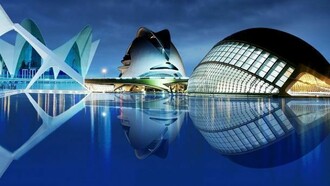 La futurista Ciudad de las Artes y las Ciencias‎
