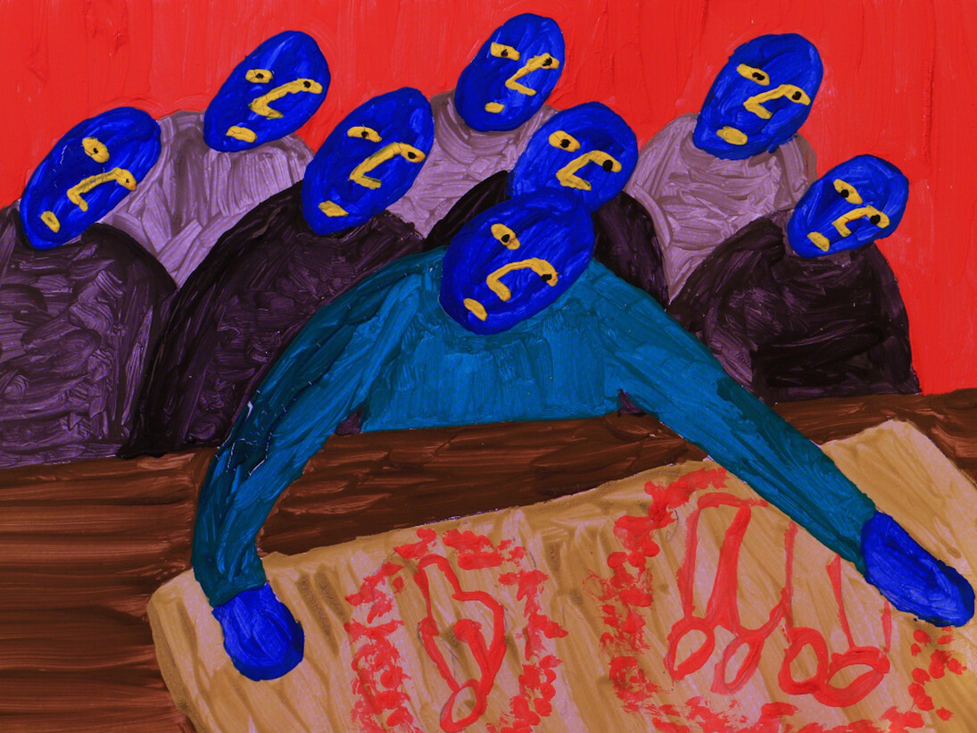 Alexis Gideon, Passed Down and Down, 2016. Courtesy of Locust Projects