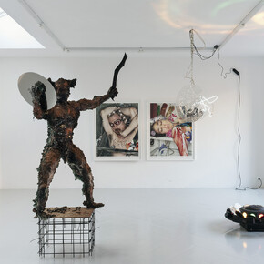 Matyáš Chochola & Christian Jankowski, Exhibition view. Courtesy of Cabinet 