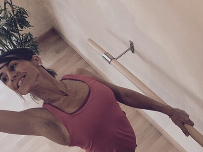 Olga Ausejo en plena faena