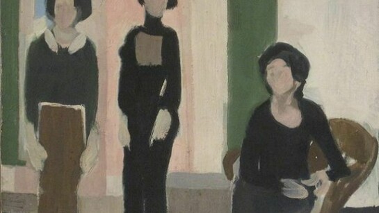 Biala Trois, Personnages, 1973, oil on canvas, 13x16.175in, 72dpi