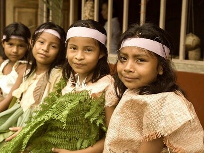 Niños indígenas de Costa Rica