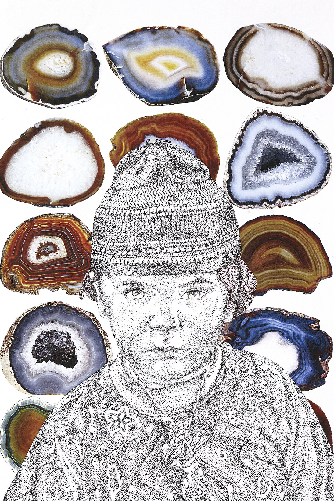 Faiza Butt, Erosion 2: Every Child Is a God, 2014, Ink-jet print and ink drawing on archival cotton paper
29.7 x 21 cm (11 ¾ x 8 ¼ in)