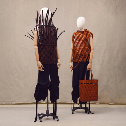 Loewe, Collezione Uomo Primavera-Estate 2021, intrecci di pelle