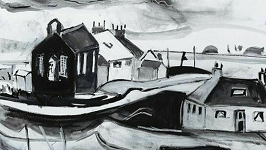 Catrin Williams, Capel Bore Sul, ink and charcoal, 2010