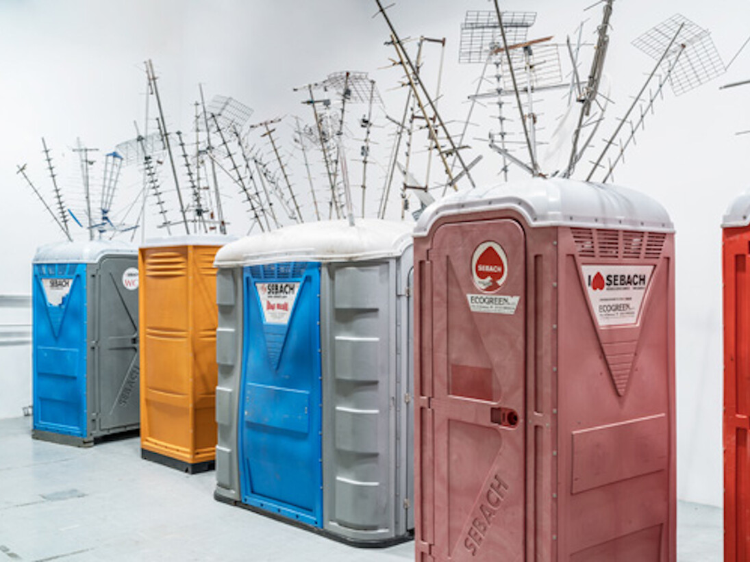 Sislej Xhafa, Fireworks in my Closet, Exhibition view. Courtesy of Galleria Continua