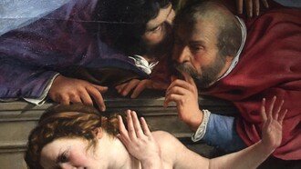 Particolare di Susanna e i Vecchioni, Artemisia Gentileschi
