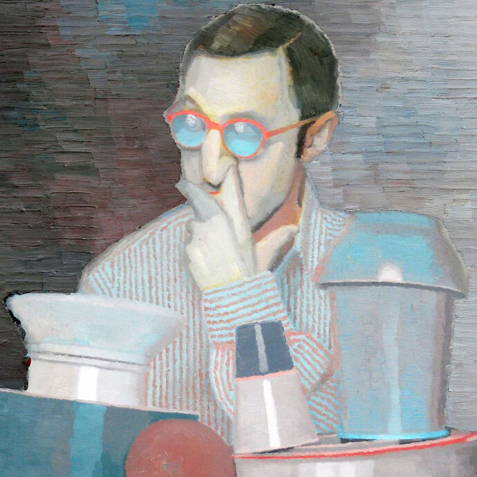 Pablo Candiloro, Room Service #26, detail, oil on canvas, 70 x 60 cm, courtesy Romberg