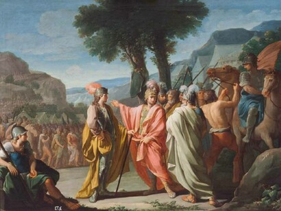 Agustín Navarro; Aníbal y su ejército en los Alpes, 1778, Real Academia de Bellas Artes de San Fernando