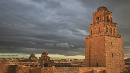 La Grande moschea di Qayrawan, Tunisia
