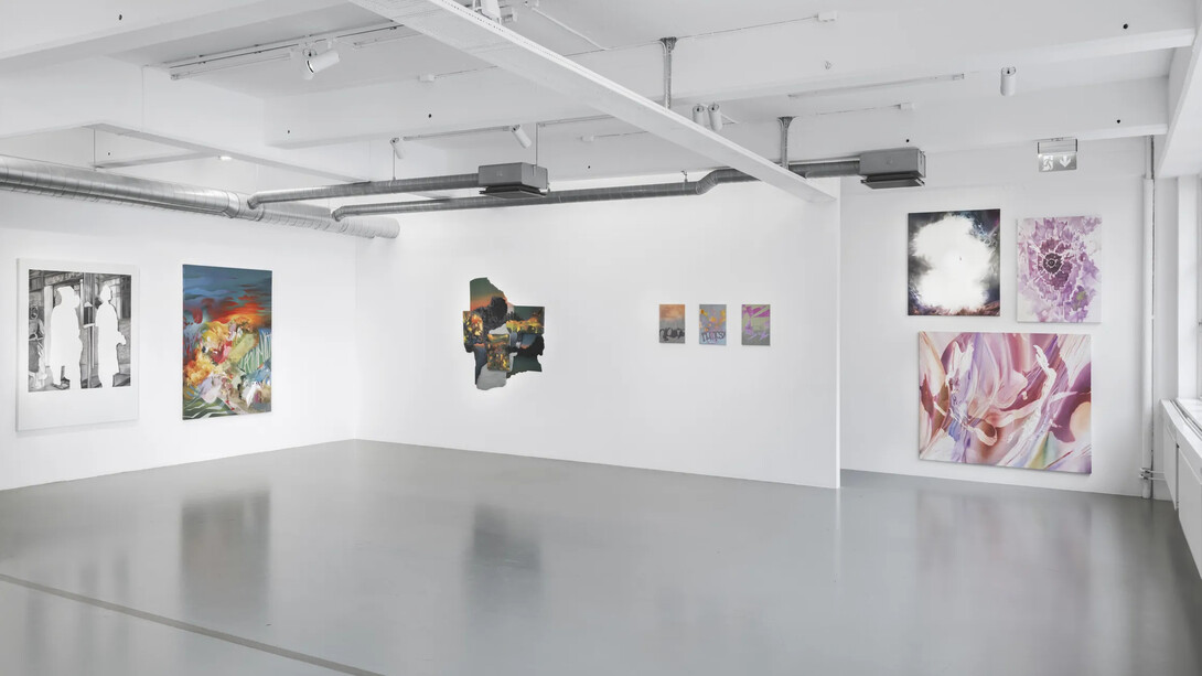 Various artists, Painting at the time of artificial intelligence, exhibition view. Courtesy of Galleri Duerr