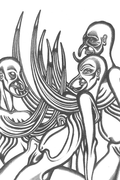 Female creatures with boar-tusk breasts