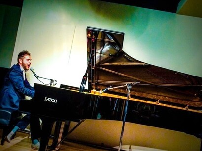 Renzo Rubino at Fazioli Showroom, Tokyo with Italian Chamber of Commerce in Japan c/o Renzo Rubino