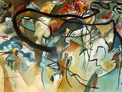 Vasilij Kandinsky - Composizione V, 1911. Olio su tela, 190 x 275 cm. Collezione privata