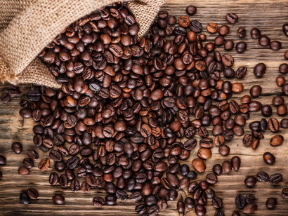 Granos de café tostados