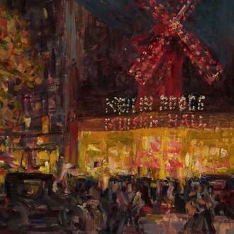 Pere Ysern Alié, Moulin Rouge, Paris, c. 1913, Oil on panel