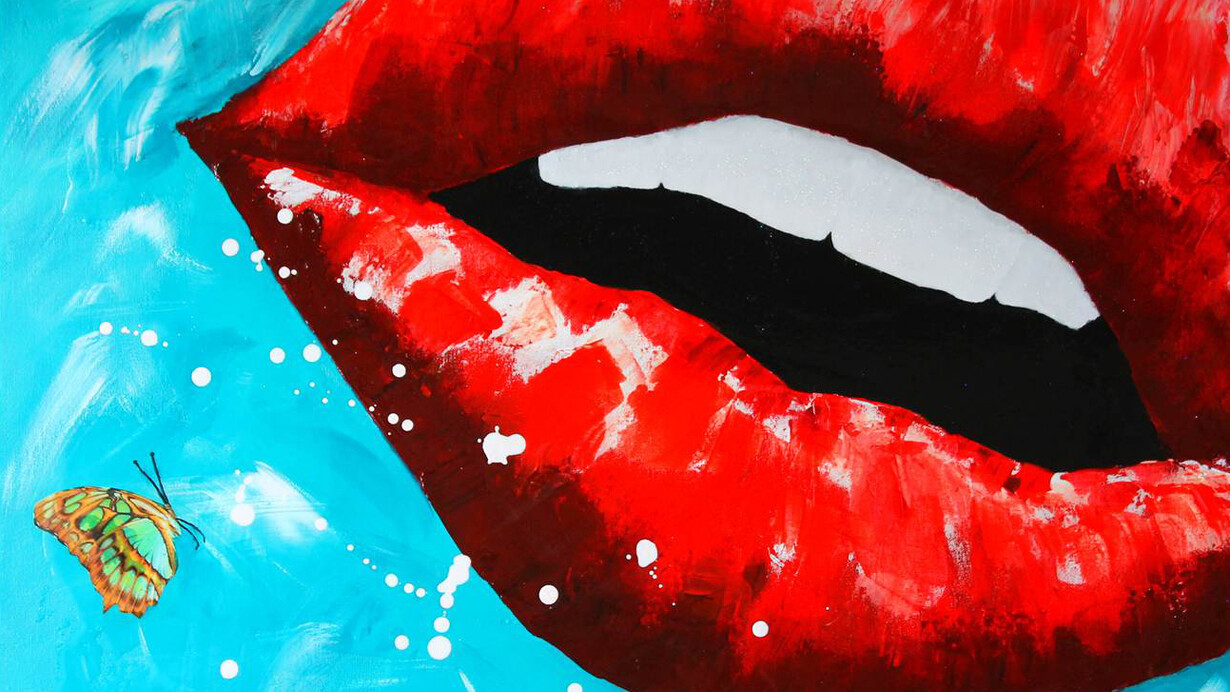 Carole St-Germain, Smile, Acrylic on Canvas, 24" x 30"