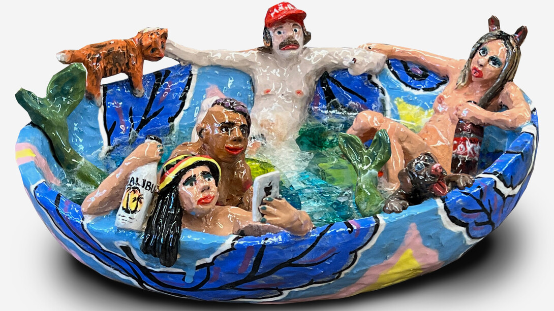 Dasha Bazanova, Social club tub 1, 2023. Courtesy of Space 776 Gallery