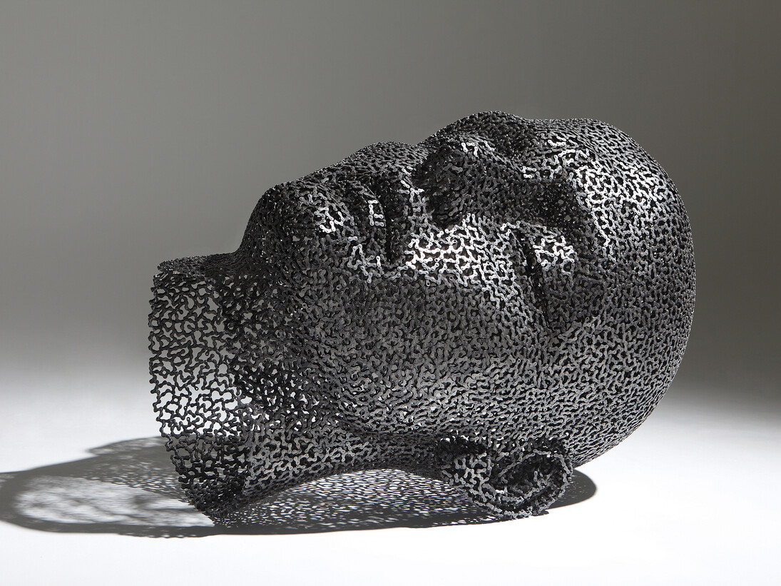 Seo Young Deok, Mediation 13, 2015, Edition of 8, Iron chain, 100 x 110 x 90 cm - 39.4 x 43.3 x 35.4 in. Courtesy Opera Gallery