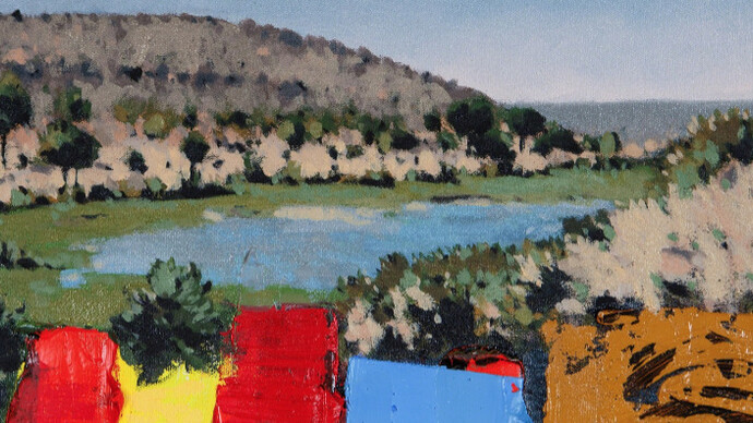 2 Landscapes. Courtesy of Christopher Moller Gallery