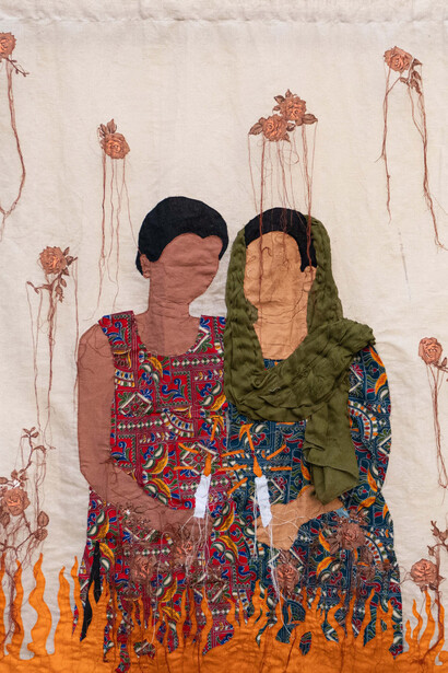 Moumita Basak, Triadic landscape (detail), 2026. Courtesy of Sakshi Gallery