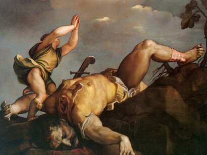 «David y Goliat», Tiziano (1490-1576)