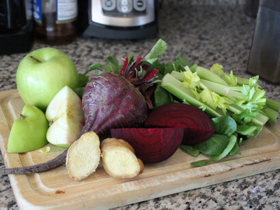 Green apple, beetroot and celery