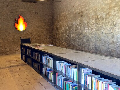 Opera "On fire". Foto di Germana Cabrelle